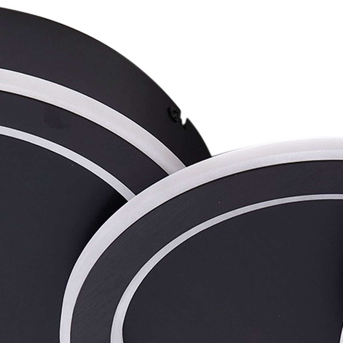 Plafonnier moderneLED, Diala noir, LUCANDE