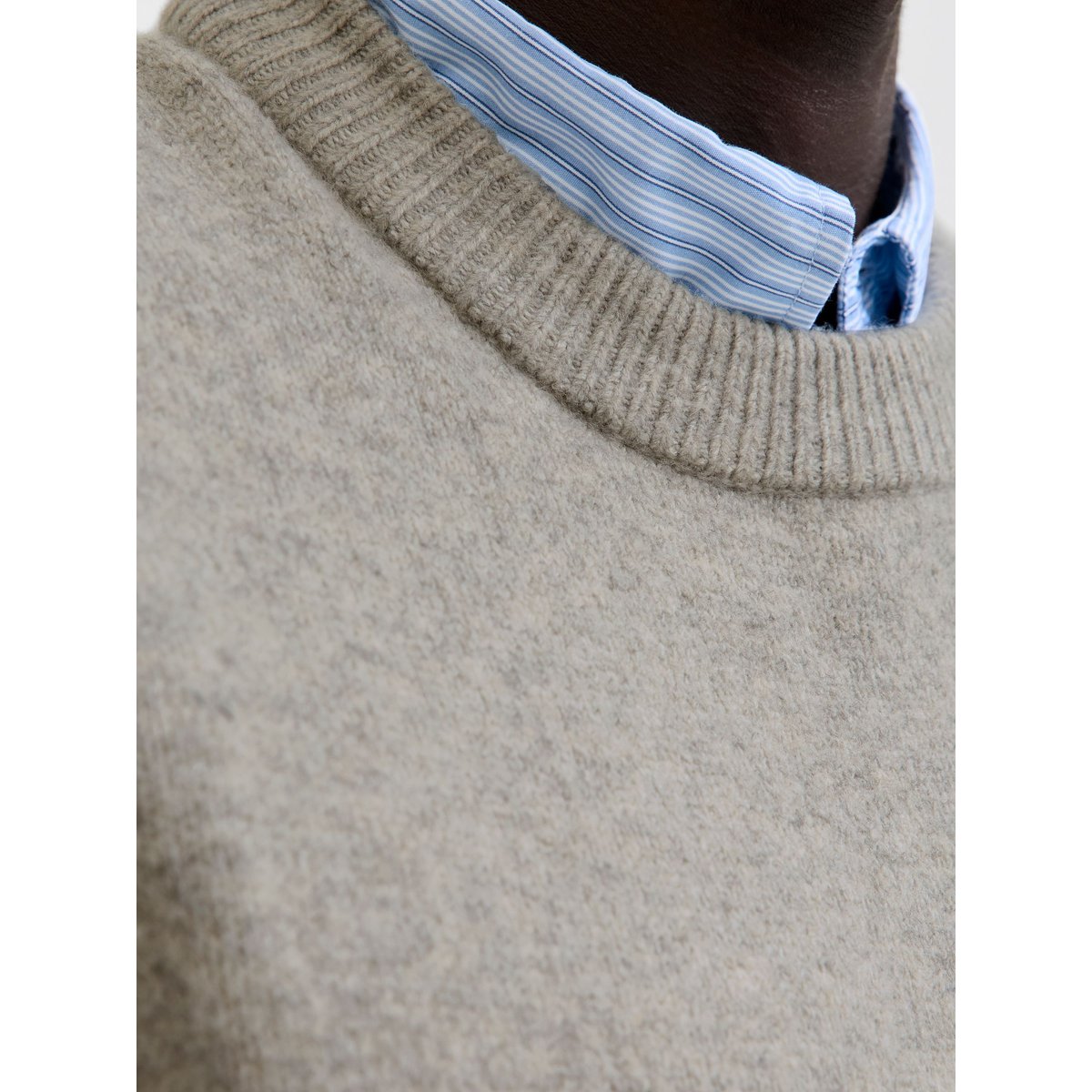Gilet grise - light grey melange, JACK & JONES