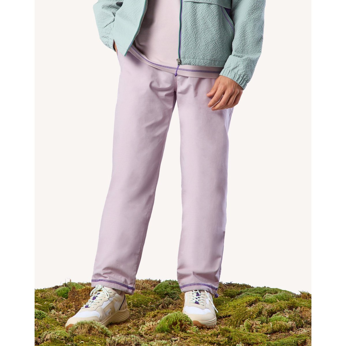 Pantalon élastique DREUILLE OTD rose grisé, FAGUO