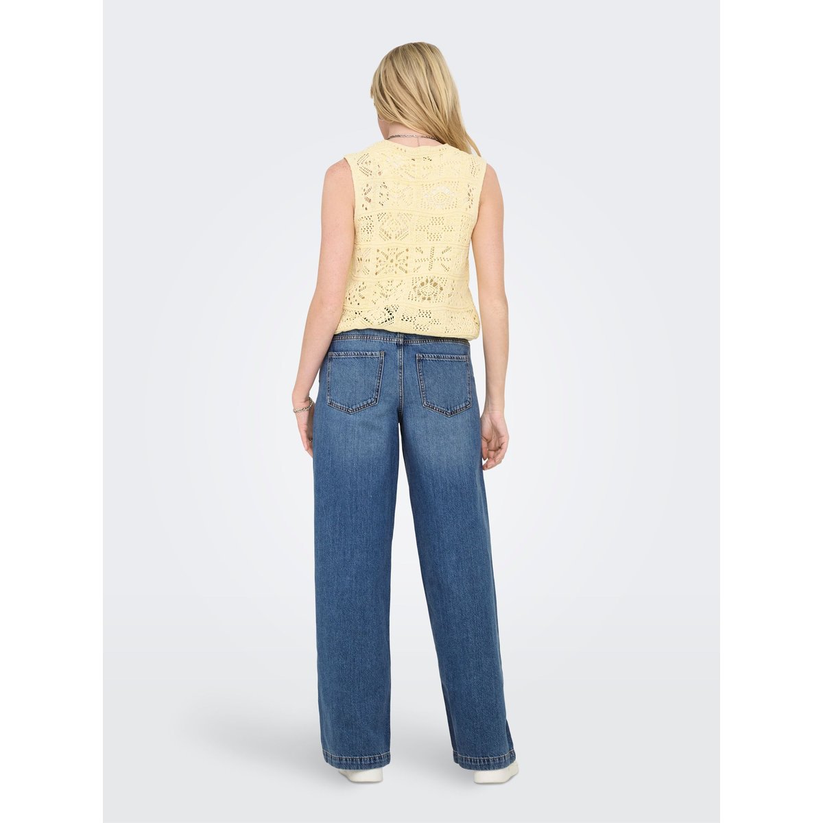Jean À Jambe Large medium blue denim, ONLY