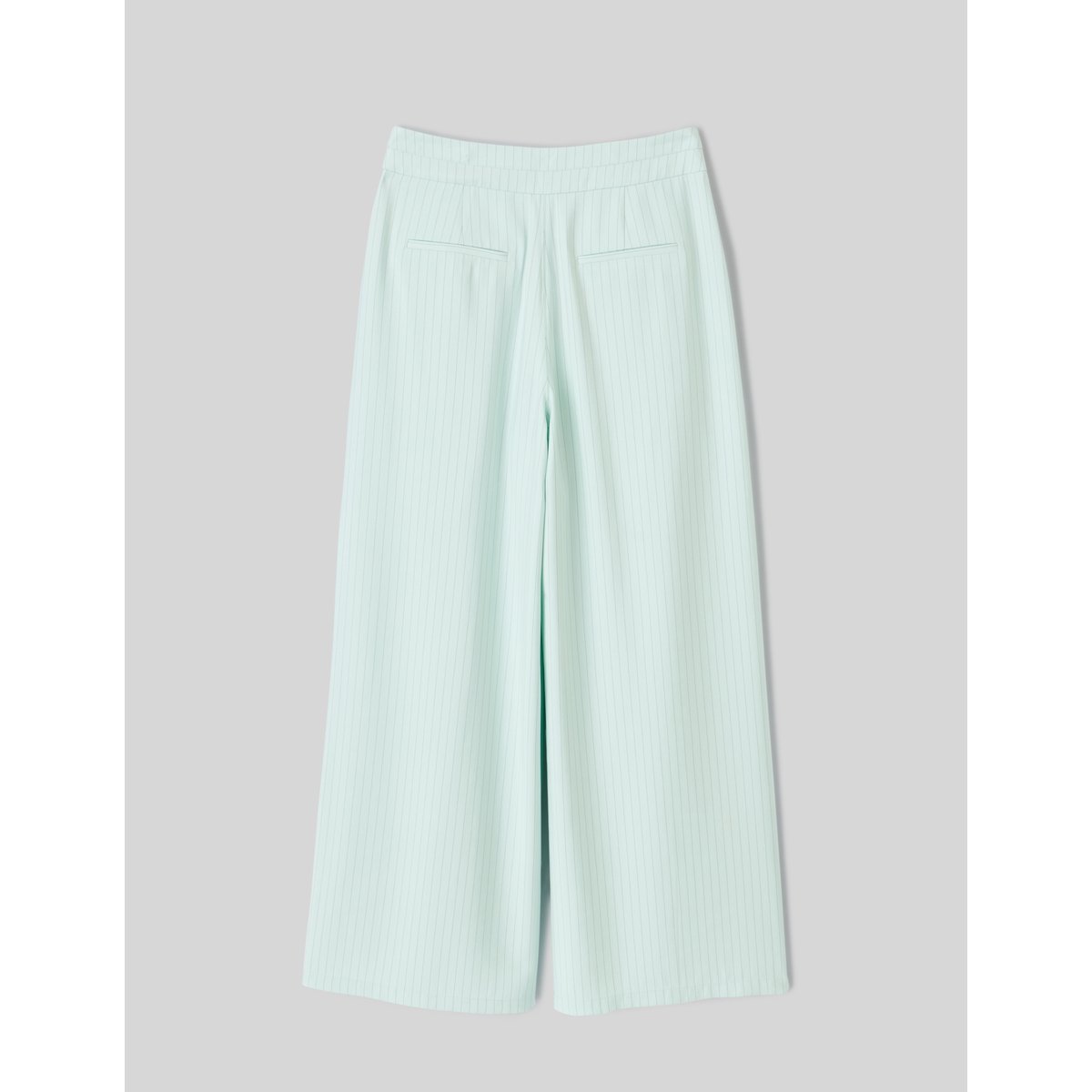 Pantalon fluide ceinture asymétrique menthe, BZB