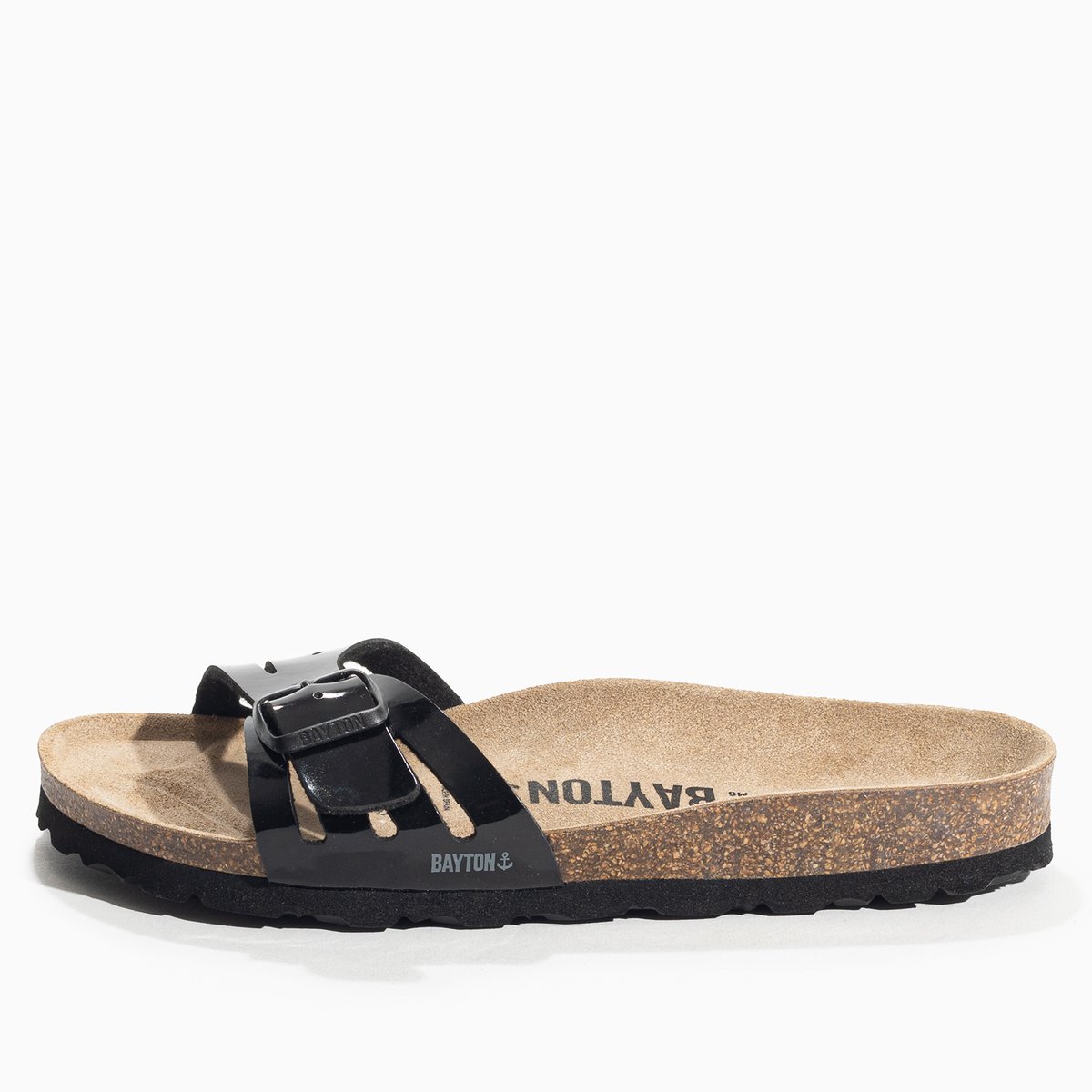 Sandales VELOURS noir, BAYTON
