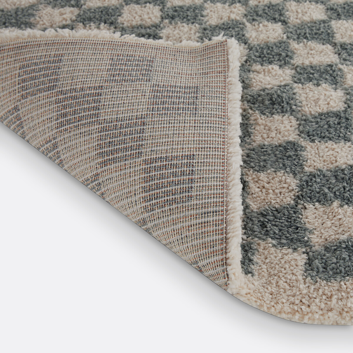 Tapis damier, Eras bleu grisé, LA REDOUTE INTERIEURS