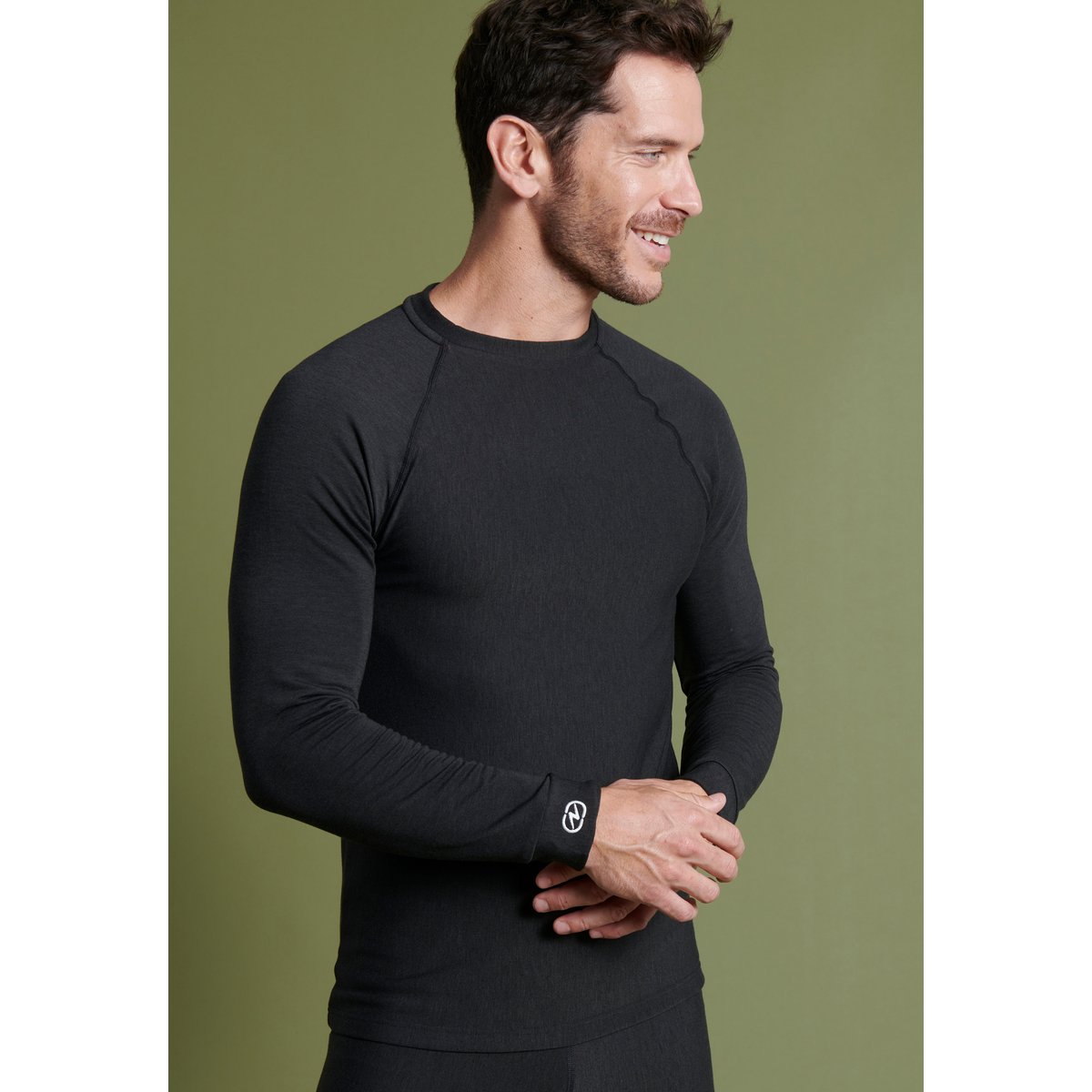 T-shirt col rond Comfort Thermolactyl 4 noir, DAMART SPORT