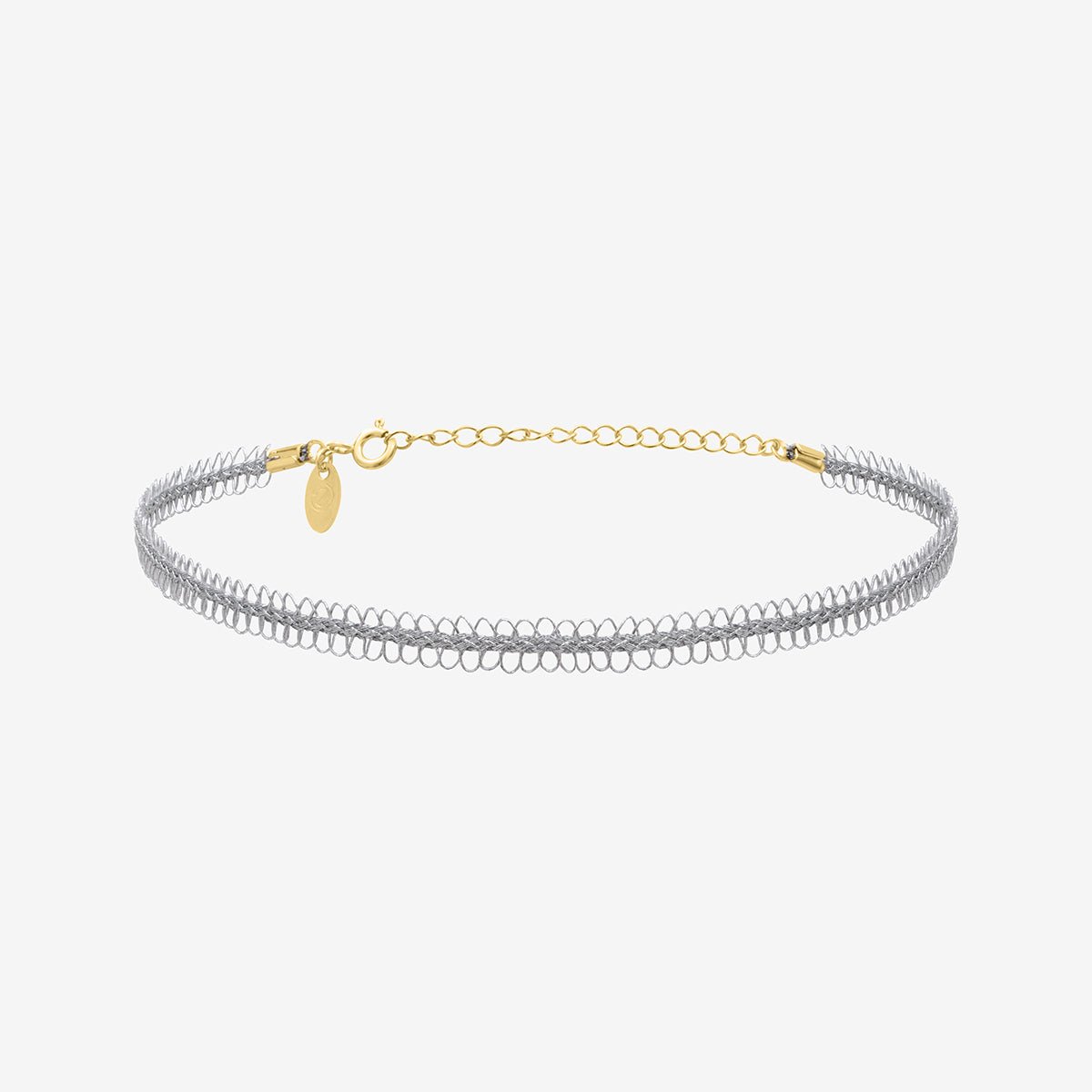 Collier choker doré mini 90's - lace doré, CAROLINE NAJMAN