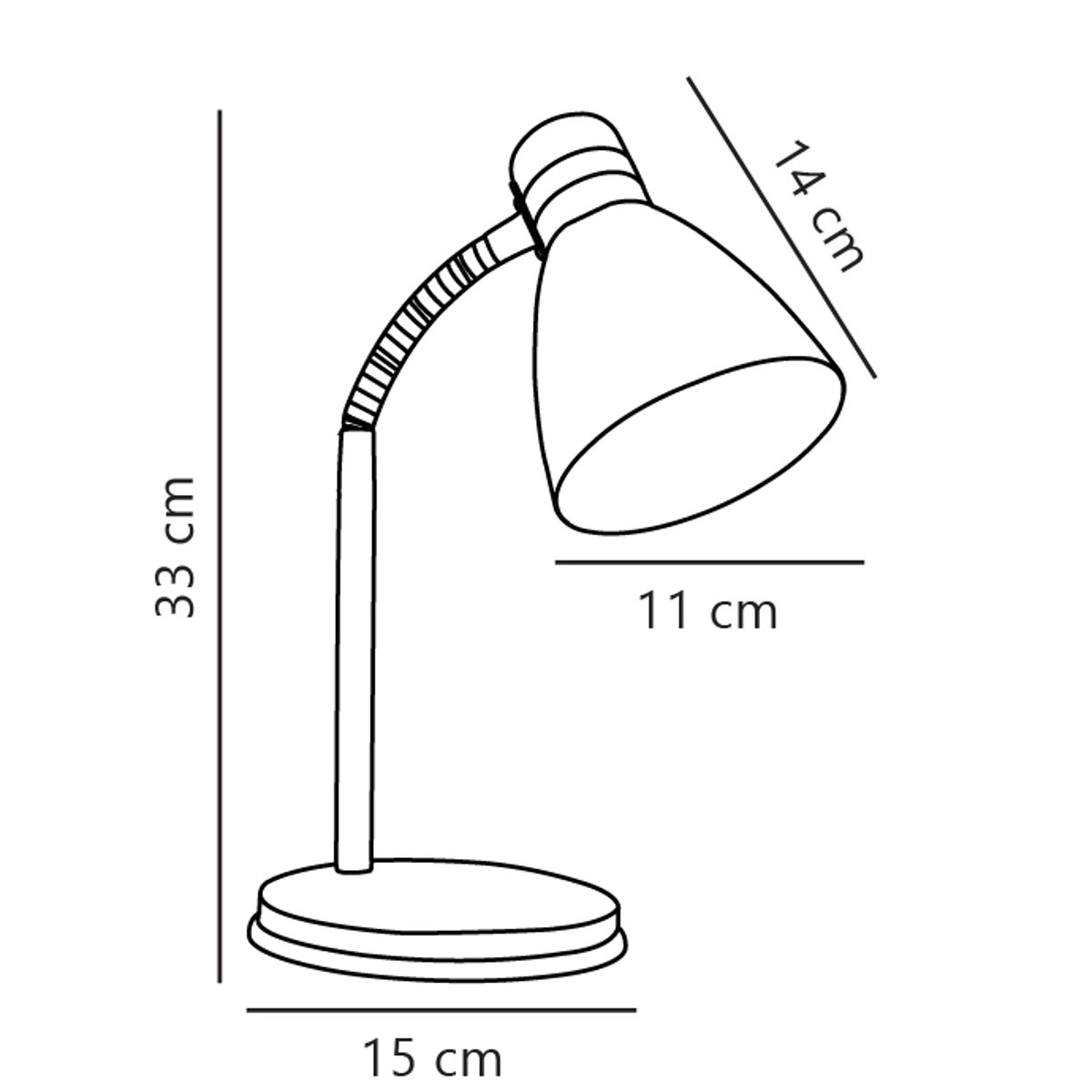 Lampe à poser design classique en métal, CYCLONE blanc, NORDLUX