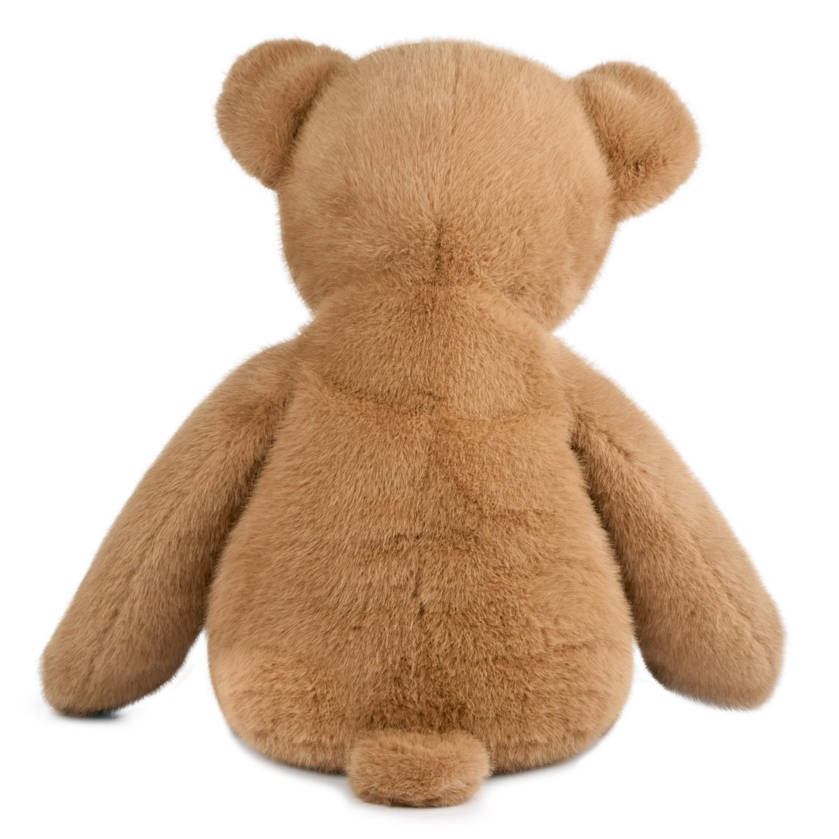 Ours en peluche CLEMENTIN 80 cm praline cacahuète, HISTOIRE D'OURS