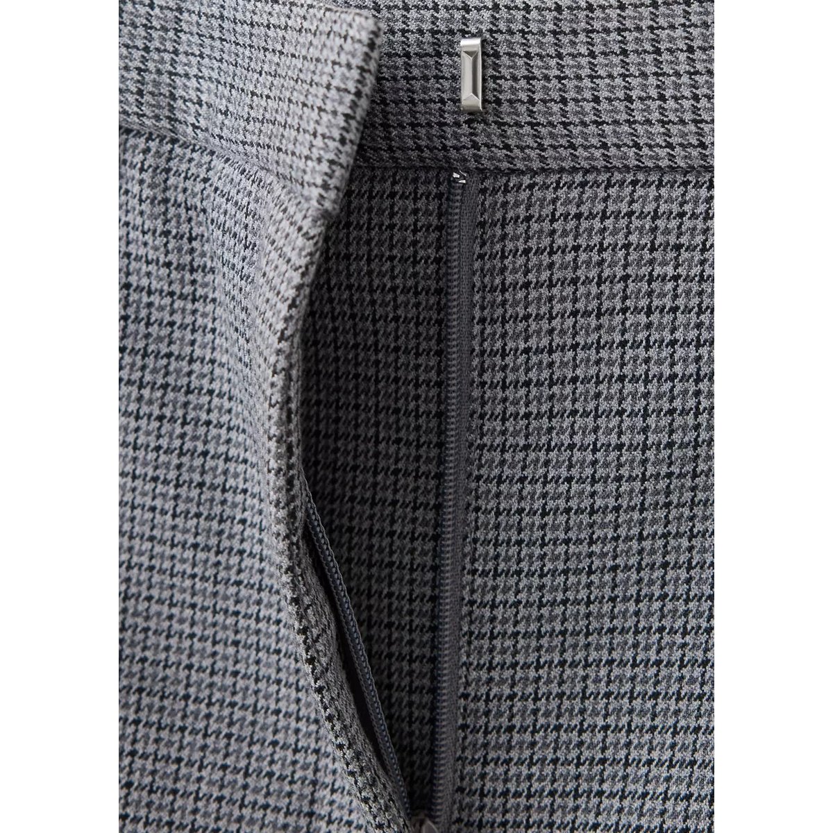Pantalon droit fines rayures bleu, MANGO