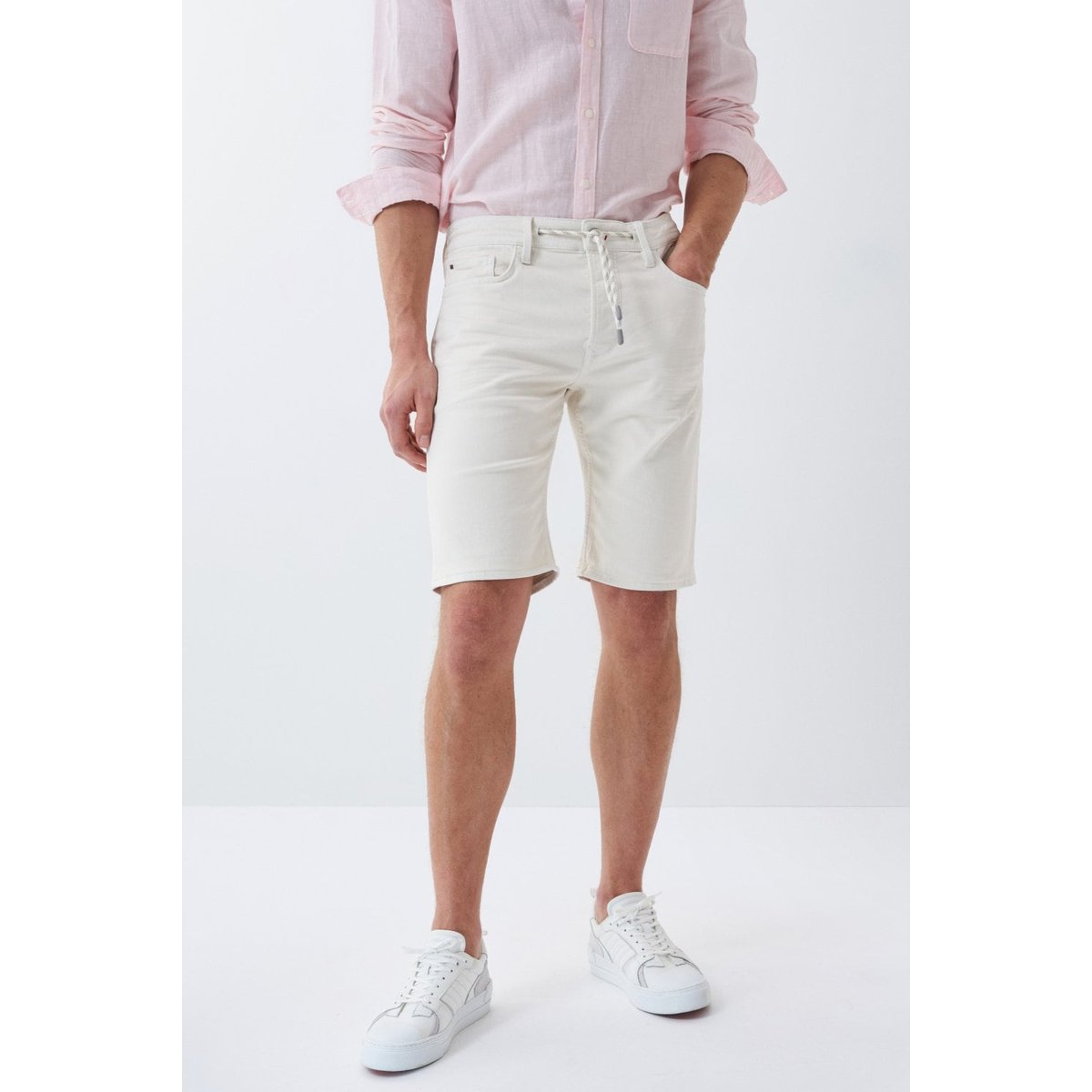 SHORT EN DENIM COLORÉ S-ACTIV ecru, SALSA JEANS