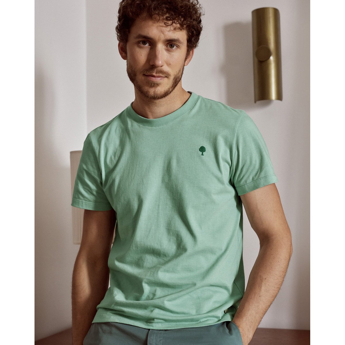 T-shirt ARCY bleu-vert, FAGUO