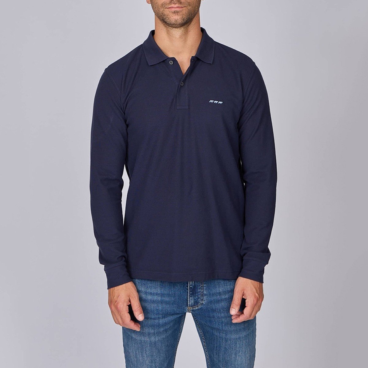 Polo Edmond bleu marine, MISE AU GREEN
