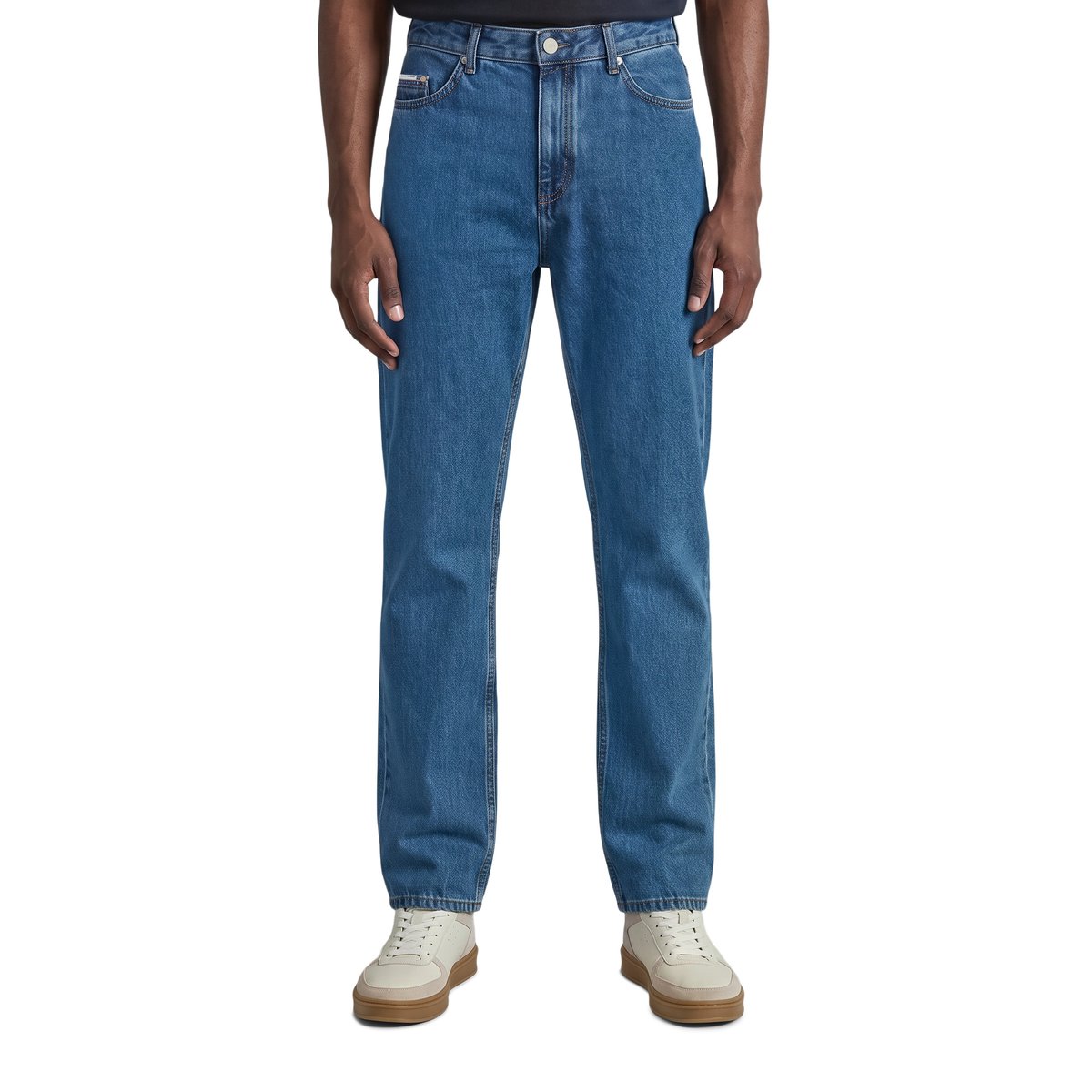 Jeans modèle Sverre droit en pur coton bio bleu, MARC O’POLO DENIM