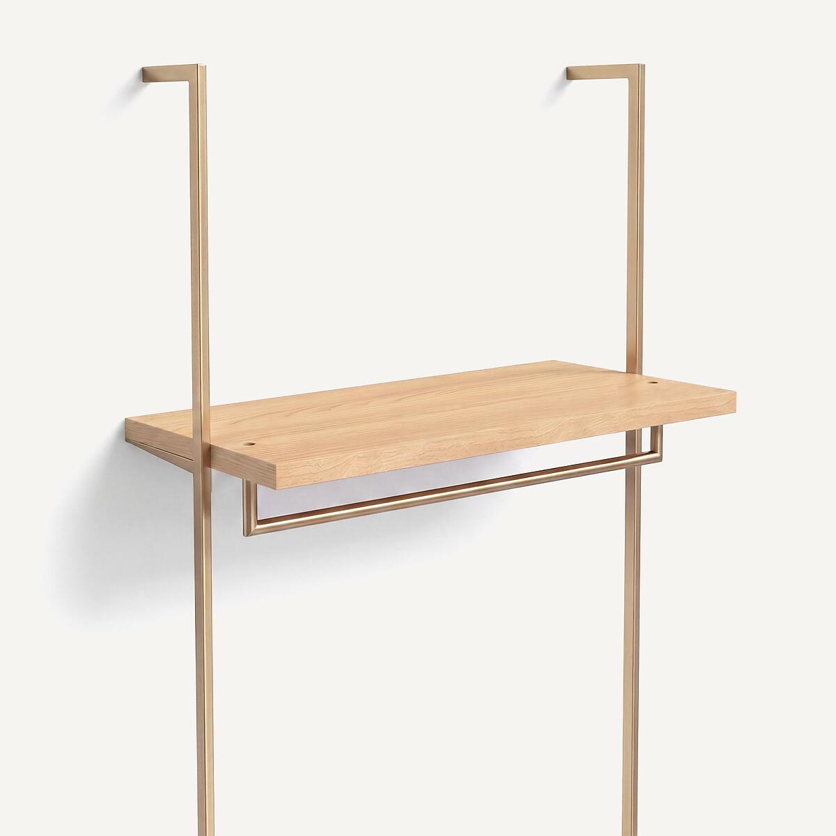 Barre de penderie L110cm dressing métal, Johanez laiton vieilli, AM.PM