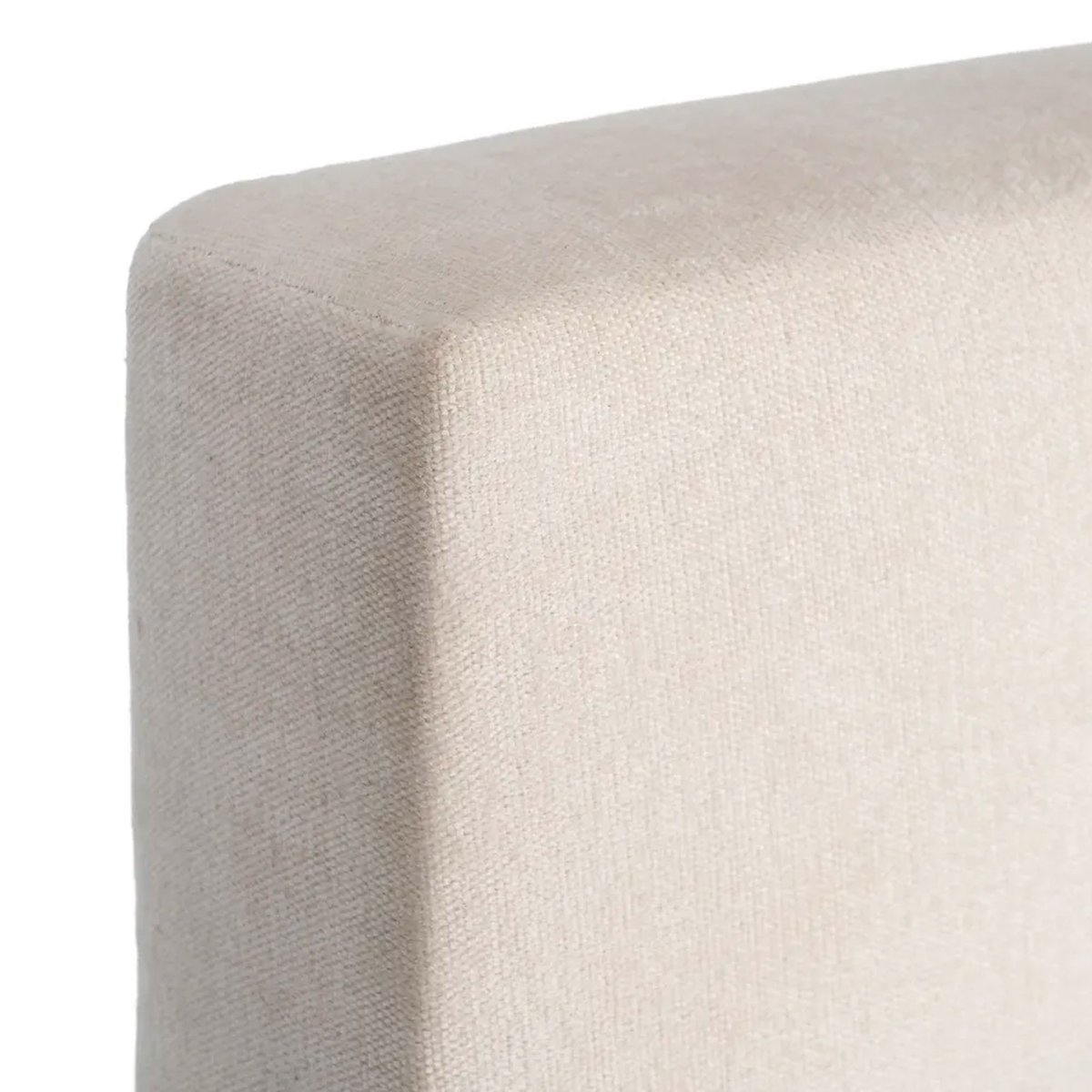 Tête de lit classique tissu beige capitonné 165x8x125cm beige, WADIGA