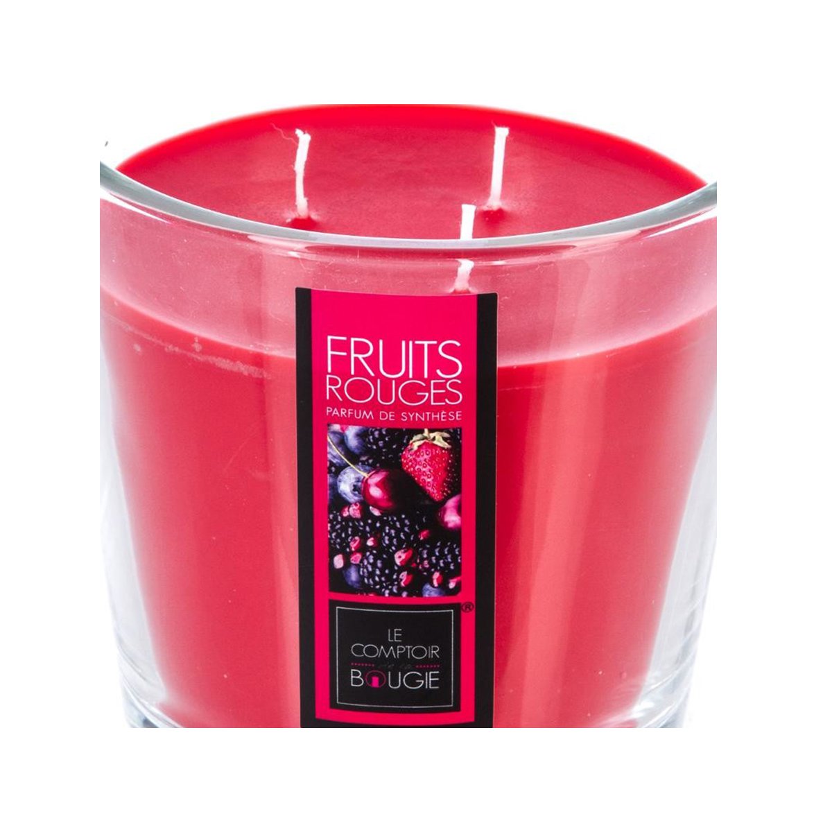 Bougie parfumée rouge, ATMOSPHERA