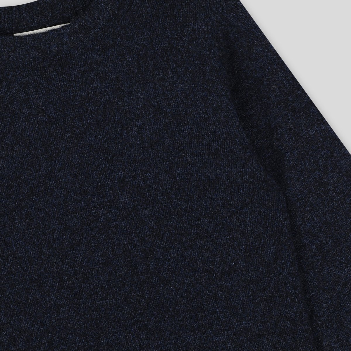 Pull col rond laine marine chine, MONOPRIX KIDS
