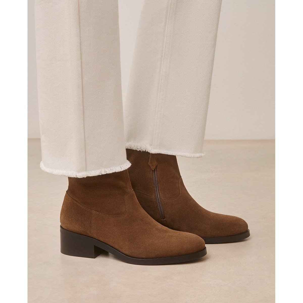 N°167 Suede Ankle Boots 90005957, RIVECOUR