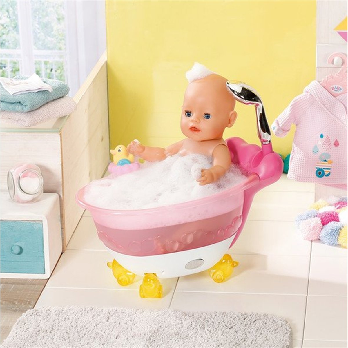 Baby born Bath Baignoire rose, ZAPF CREATION