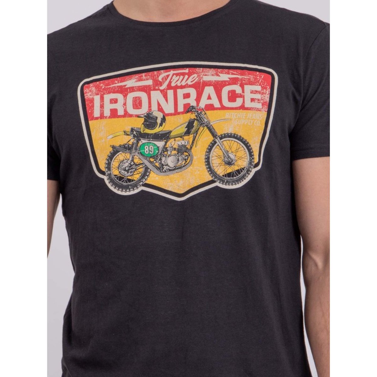 T-shirt Col Rond Pur Coton Nabojan noir, RITCHIE