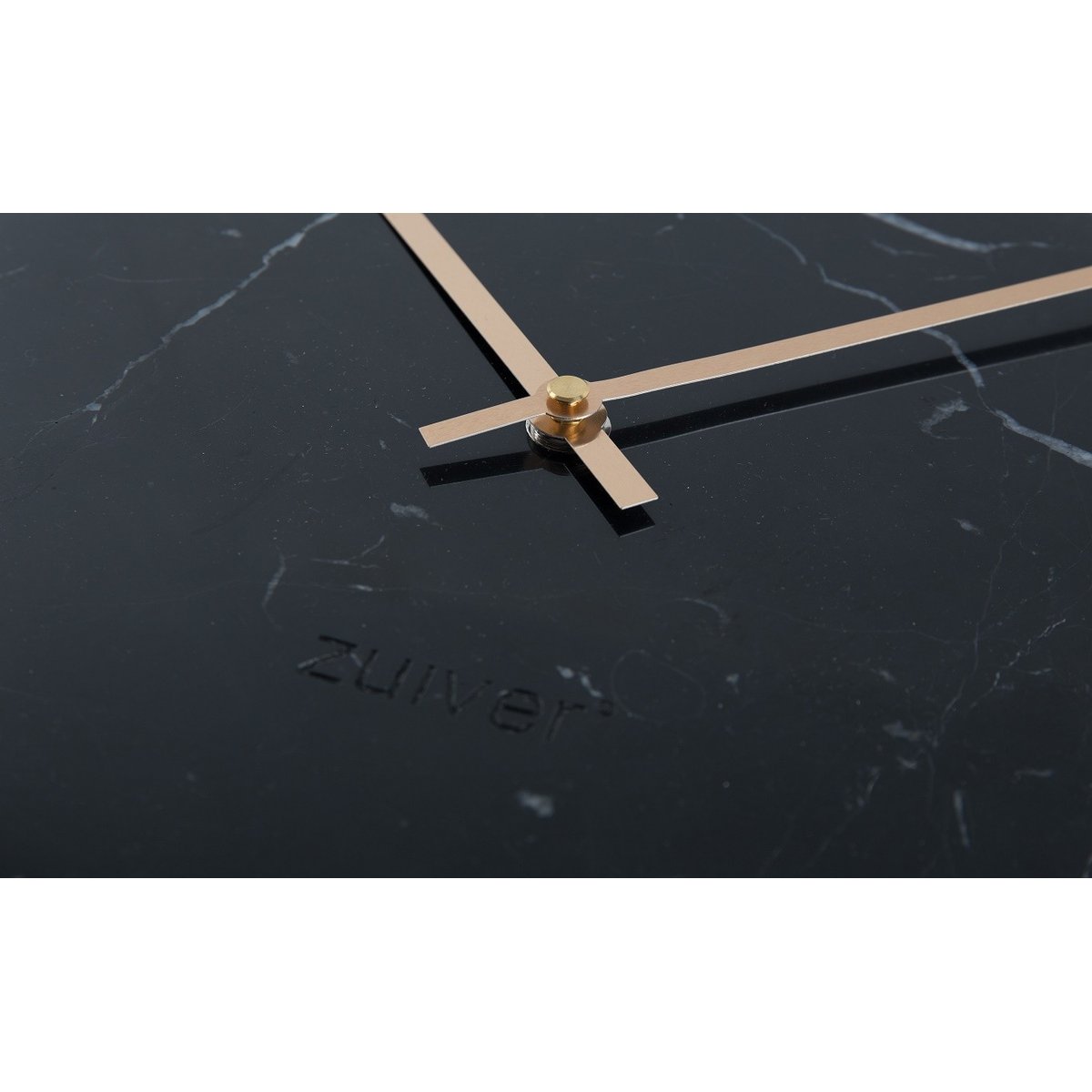Horloge design MARBRE TIME noir, ZUIVER