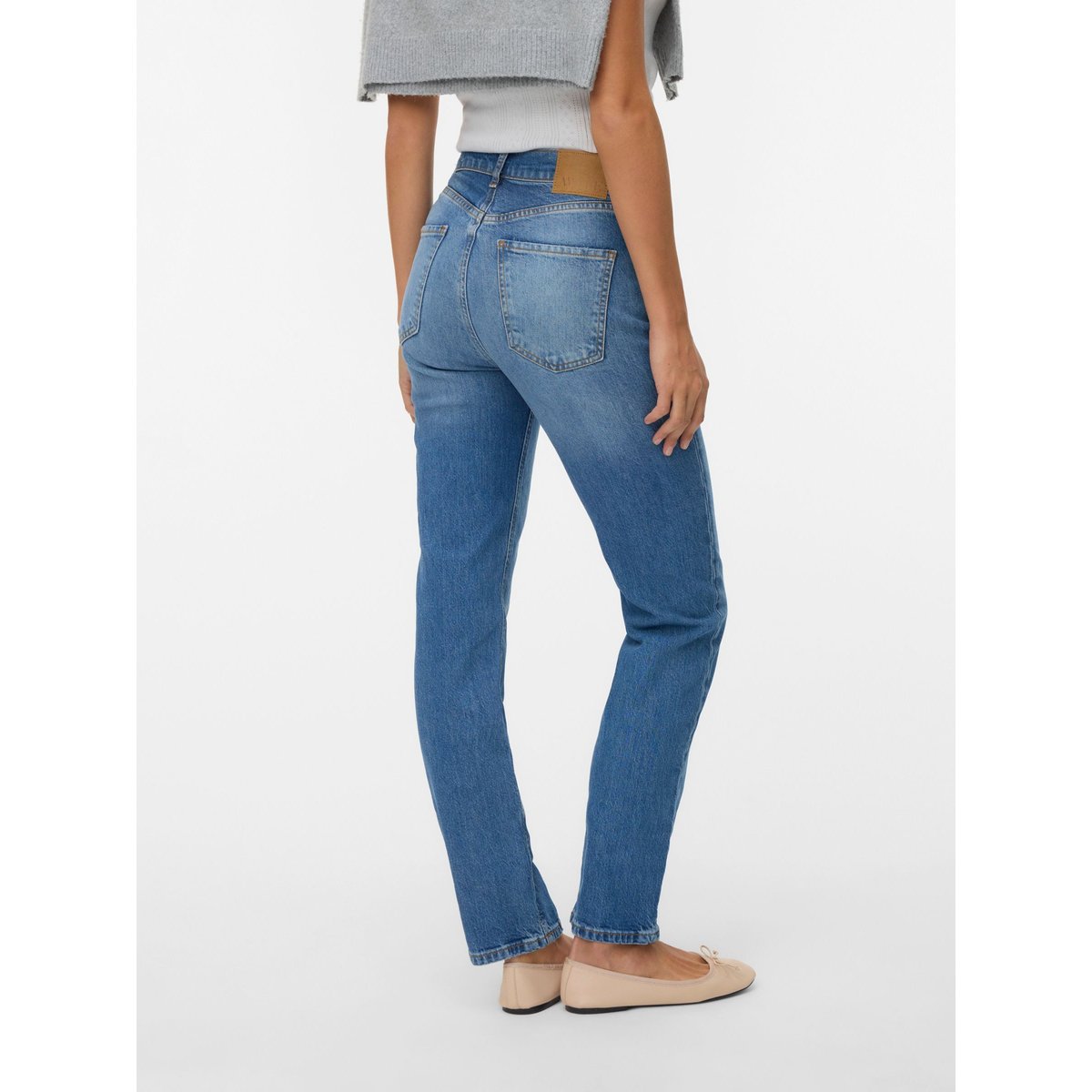 Jean Coupe Droite medium blue denim, VERO MODA