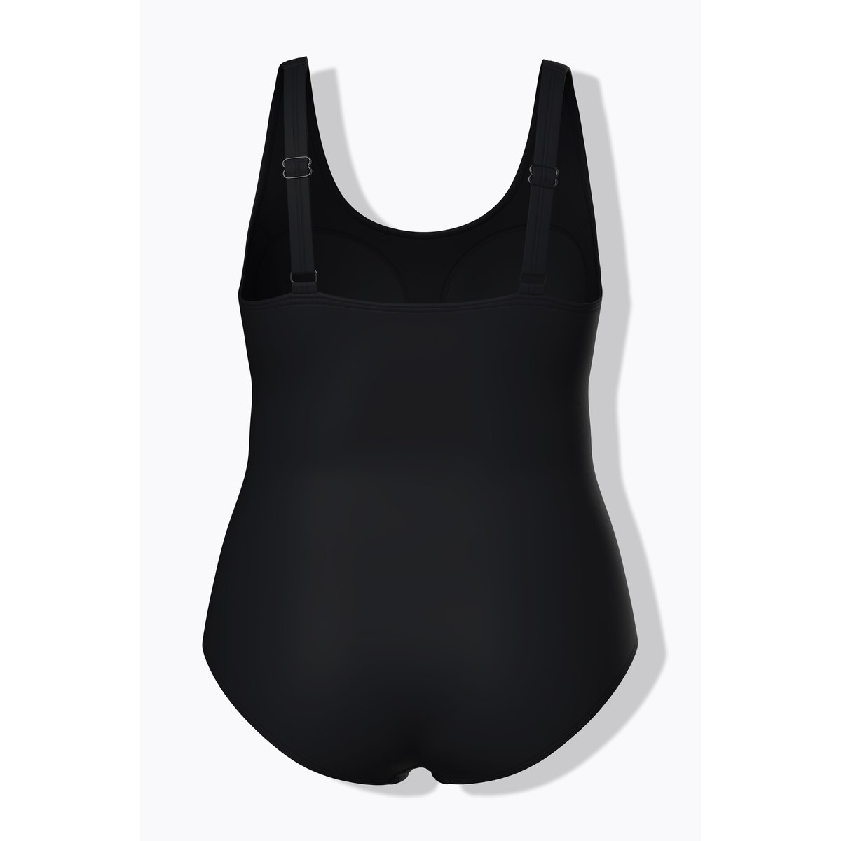Maillot de bain à bonnets souples, drapé noir, ULLA POPKEN