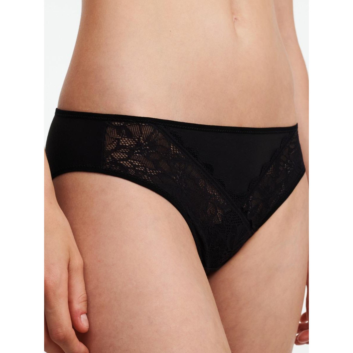 Slip évolutif FLORAL TOUCH noir, CHANTELLE