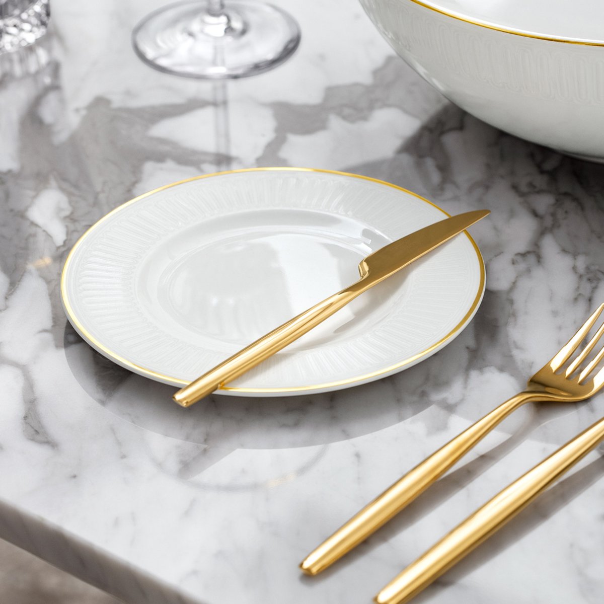 Assiette À Pain CHATEAU SEPTFONTAINES blanc, VILLEROY & BOCH SIGNATURE