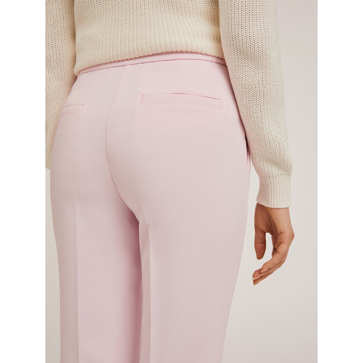 Pantalon classique avec pli repassé rose, MOTIVI