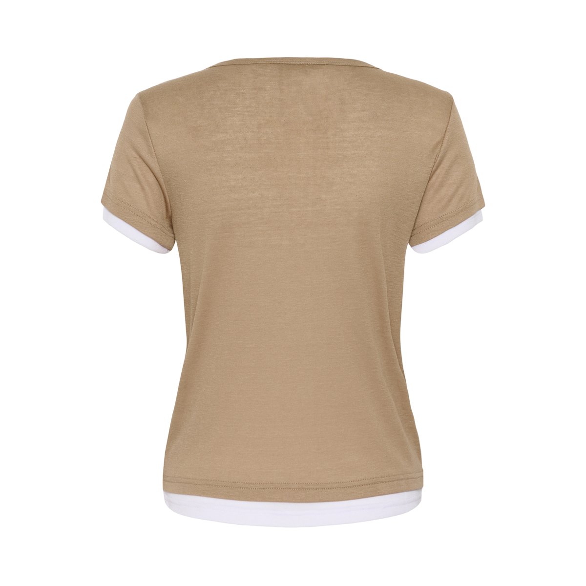 T-shirt à manches courtes beige dune, CULTURE