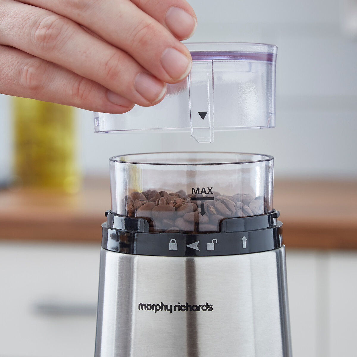 Stainless Steel Coffee Grinder - 210252 stainless steel, MORPHY RICHARDS