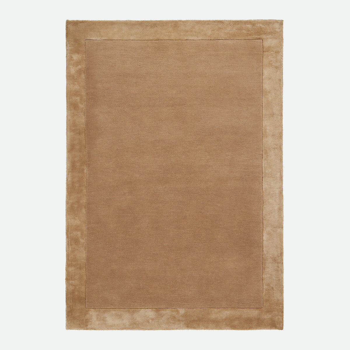 Vloerkleed in wol en viscose, Duoma café au lait, LA REDOUTE INTERIEURS