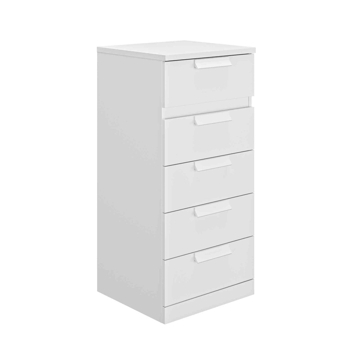 Chiffonnier 5 tiroirs blanc, TERRE DE NUIT