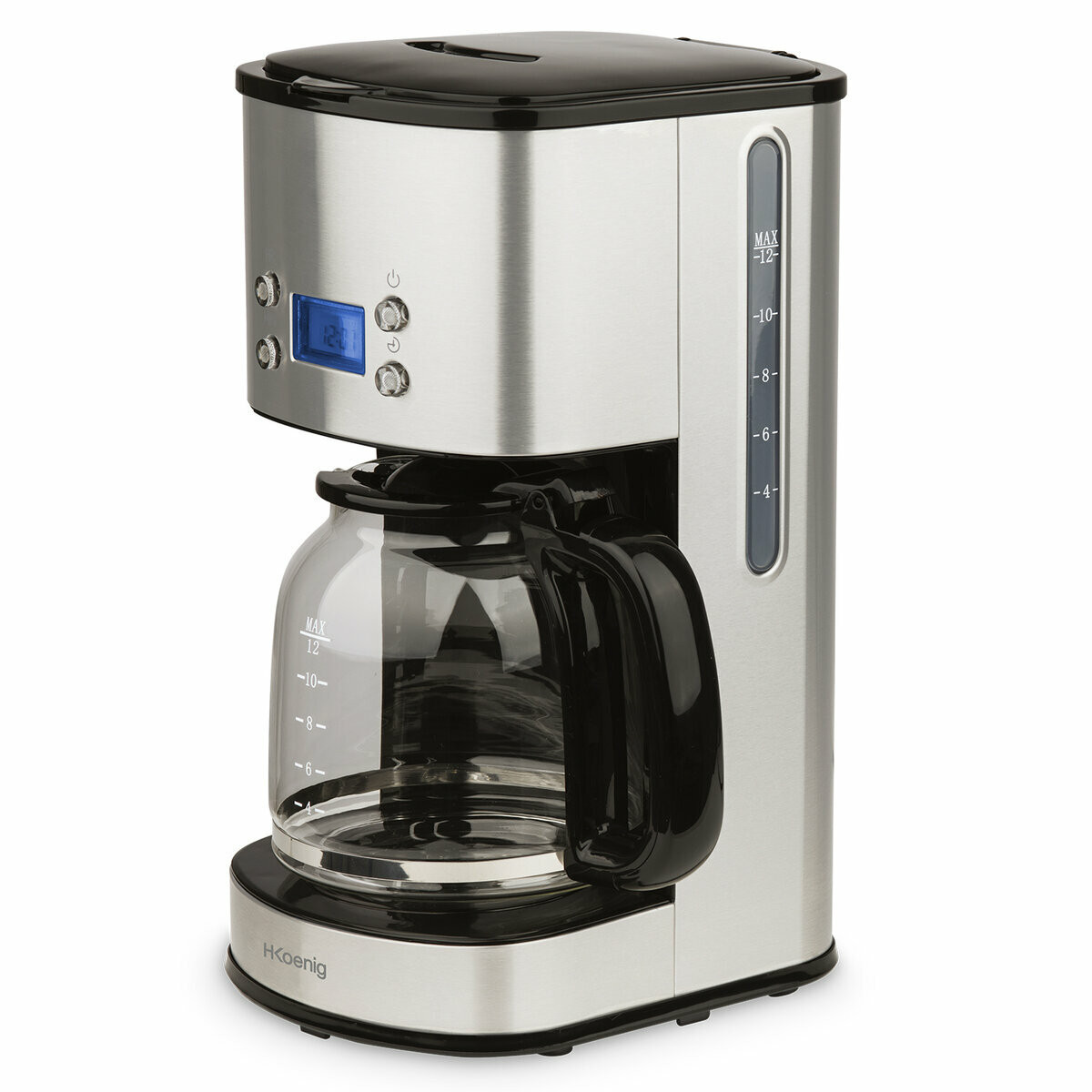 cafetiere programmable 12-20 tasses mg30 noir, H.KOENIG