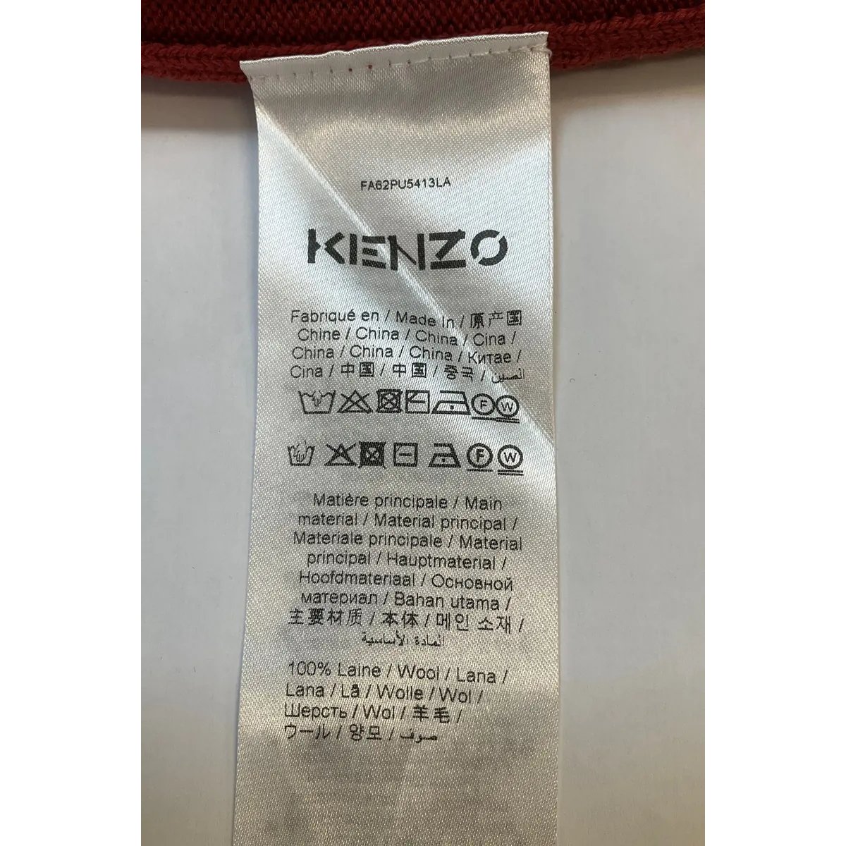 Pull - Très Bon État rouge, KENZO