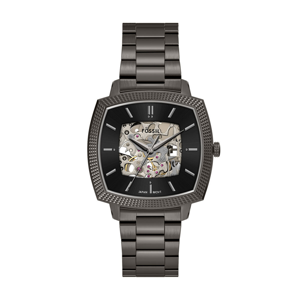Montre Analogique MACHINE LUXE gun métal noir gun métal, FOSSIL