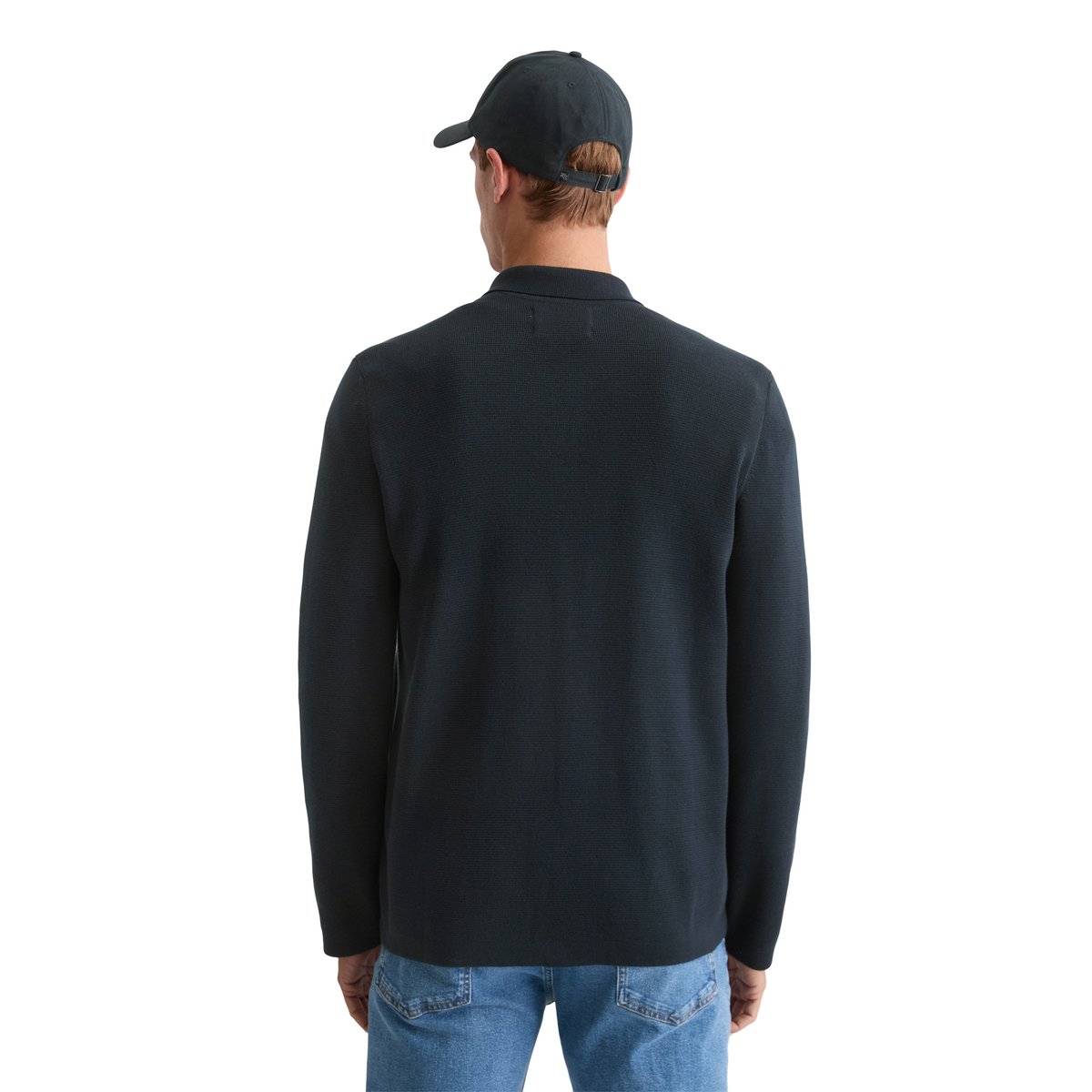 Survêtement en tricot regular en pur coton bio bleu foncé, MARC O'POLO