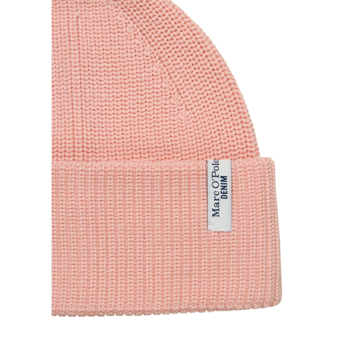 bonnet tricoté en fil de coton compact rose bonbon, MARC O’POLO DENIM