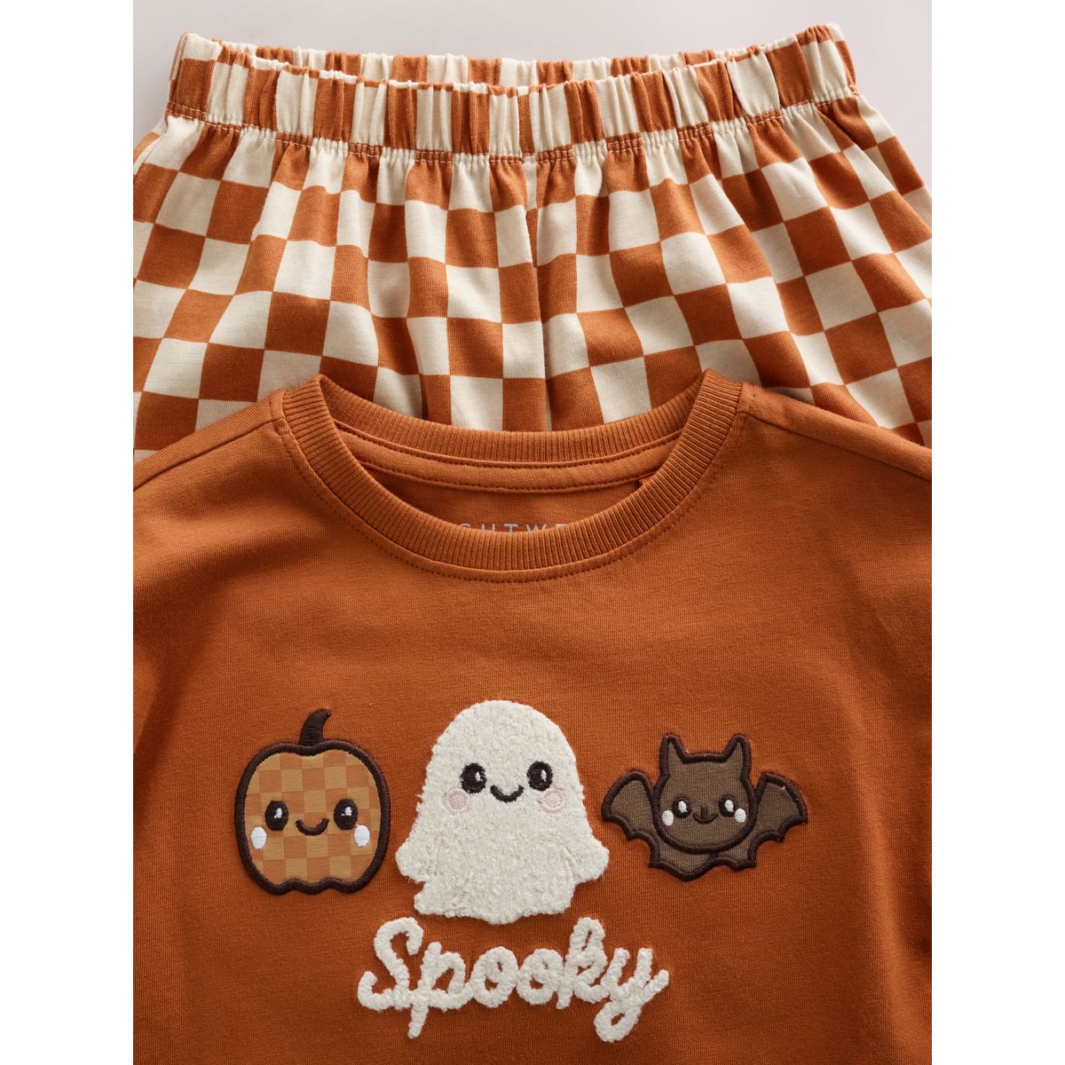 Pyjama halloween damier orange, NEXT