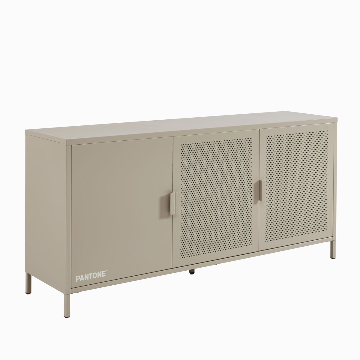 Buffet en acier 3 portes taupe, PANTONE