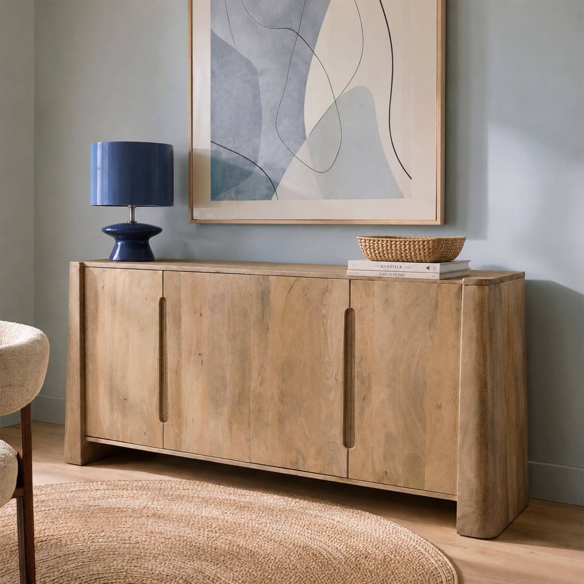Buffet en bois de manguier SORREL bois clair, MADE IN MEUBLES