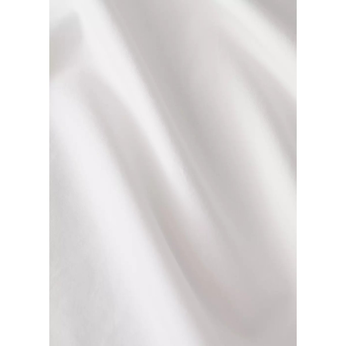 Housse de couette percale de coton délavé surpiqûre zigzag lit 150/160 cm blanc cassé, MANGO HOME