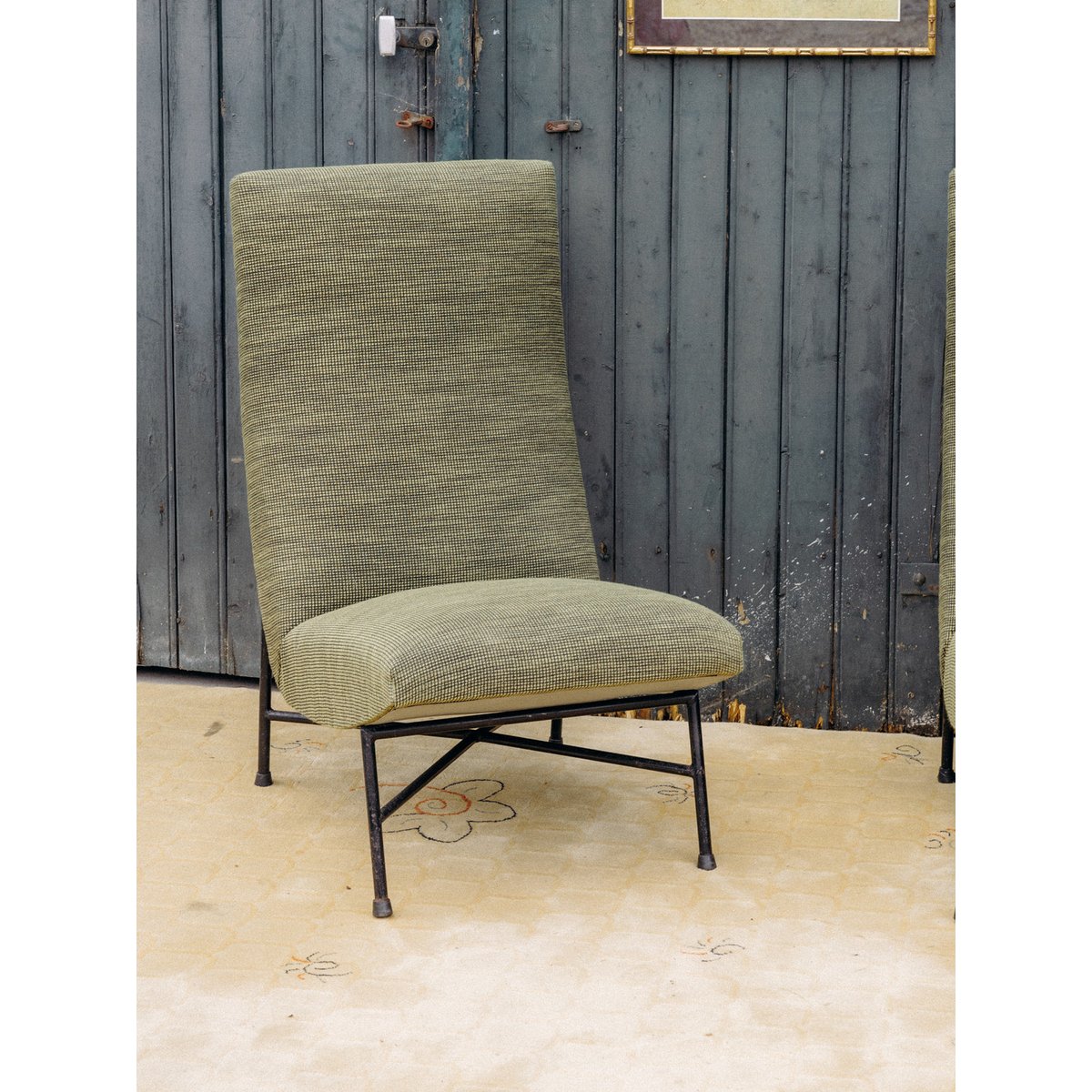 Paire de fauteuils verts Jakob N°508 - Bon état vert, DEBONGOUT