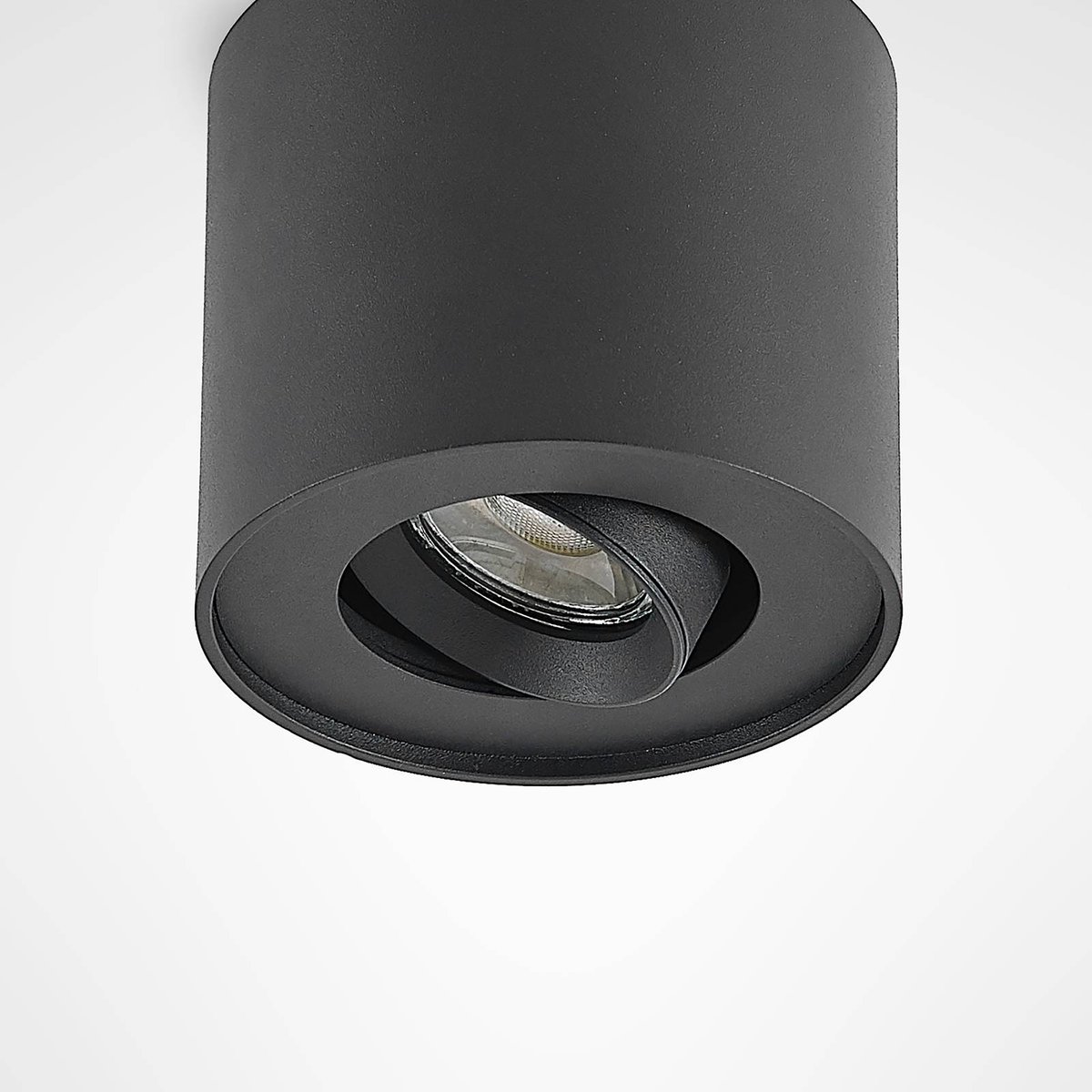 Spot en aluminium moderne, Walisa noir ral 9004, ARCCHIO
