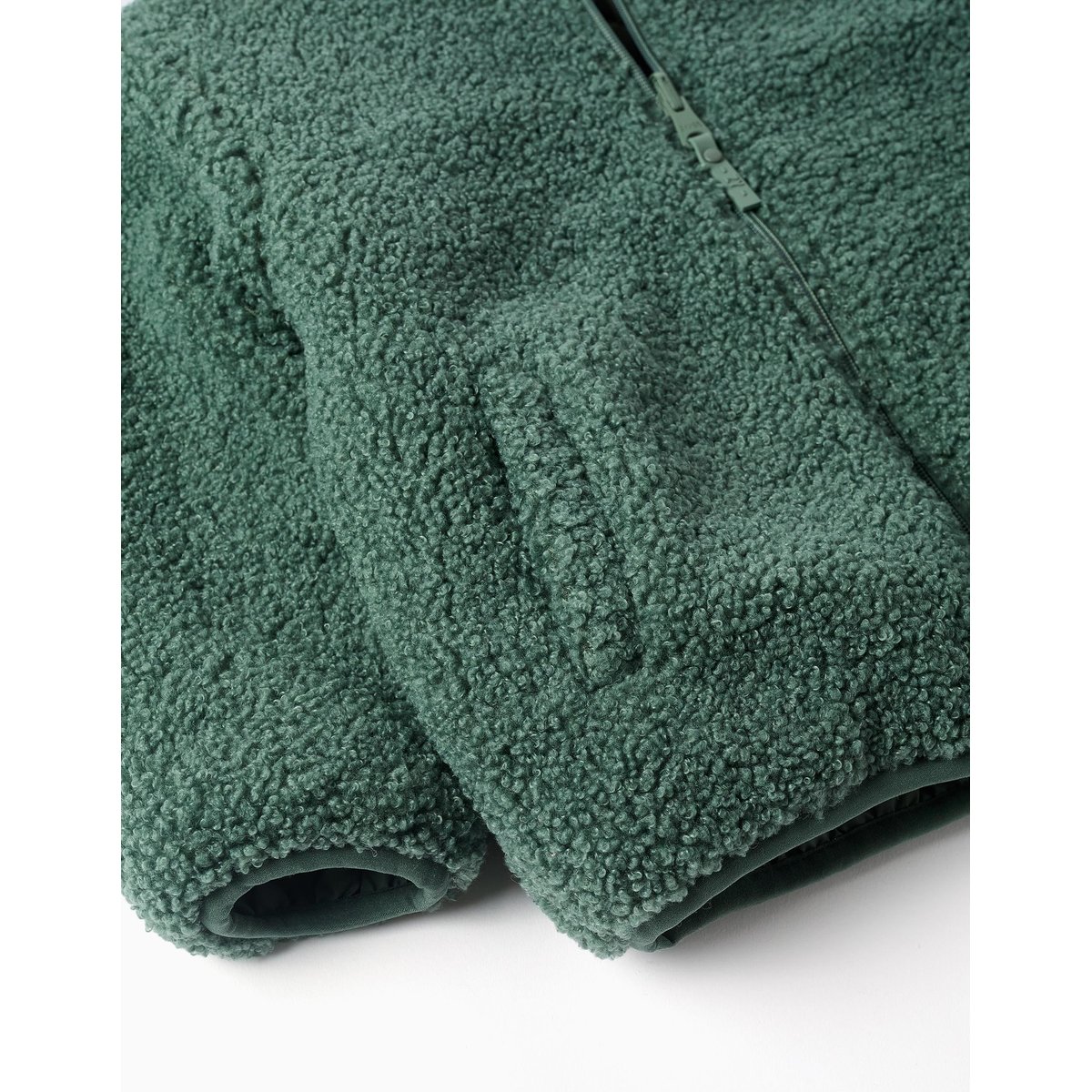 Doudoune réversible avec sherpa vert foncé, ZIPPY