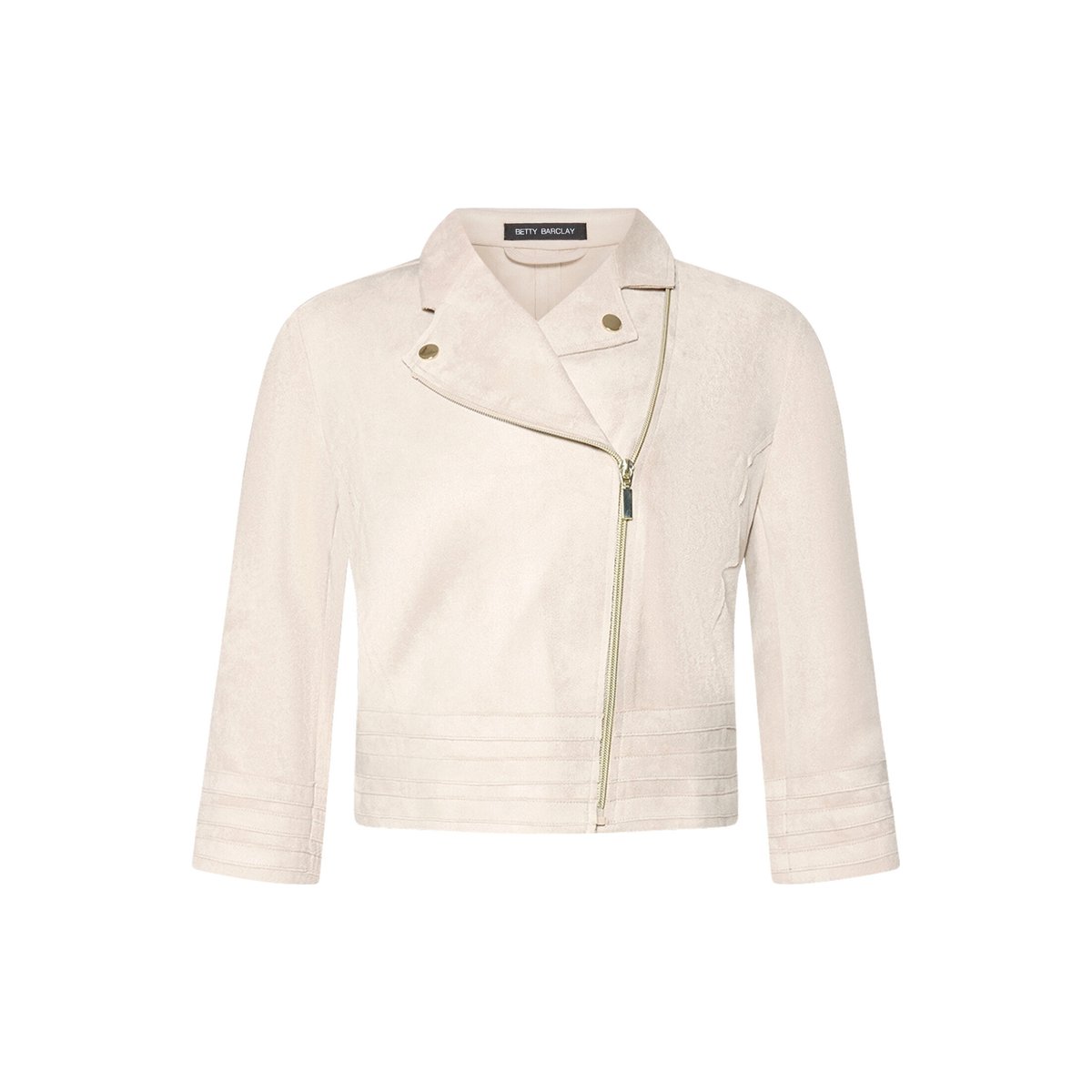 Veste de style motard à fermeture zippée gris, BETTY BARCLAY