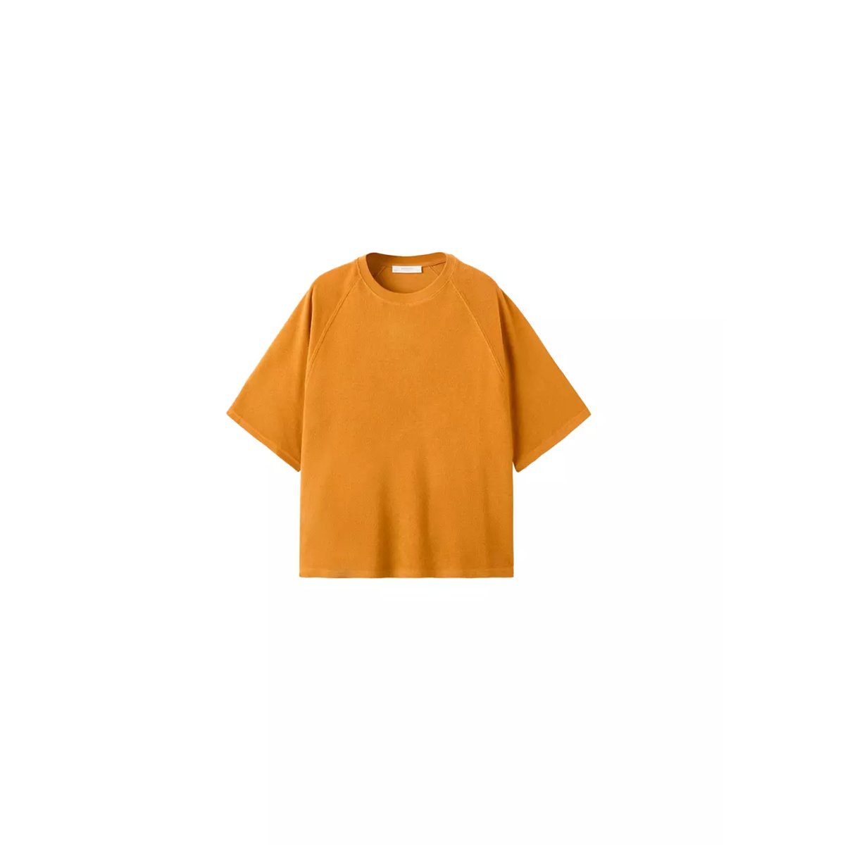Pull en coton bouclette orange, MANGO