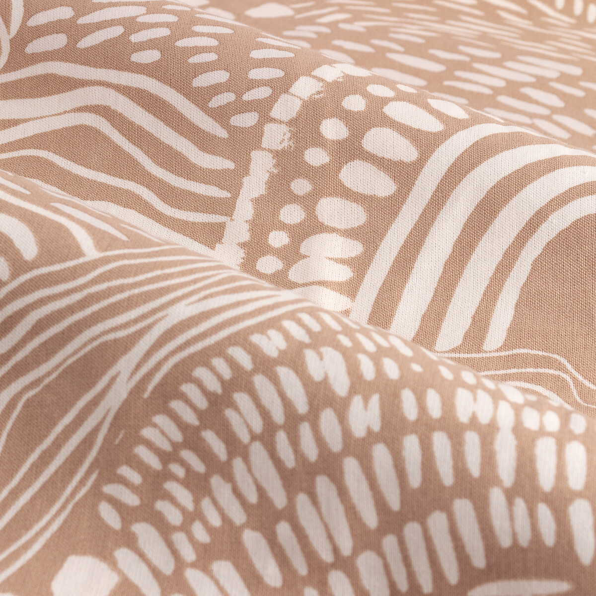 Nola Abstract Eyelet Curtains oatmeal beige, HÖEM