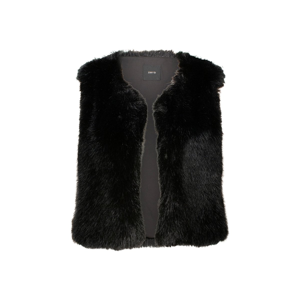 Gilet imitation fourrure black beauty, ZERO