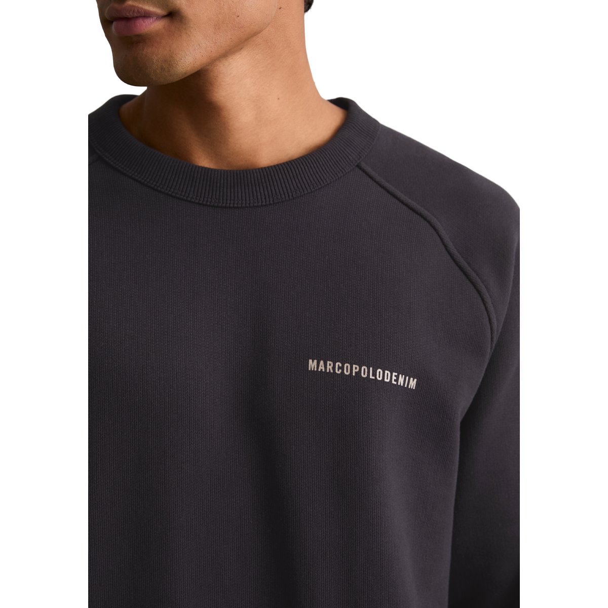 Sweat-shirt ample à la texture marquée noir, MARC O’POLO DENIM